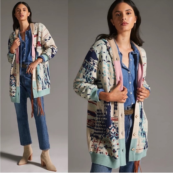 Anthropologie Sweaters - Anthropologie Aldo Martins Hooded Cardigan [785]